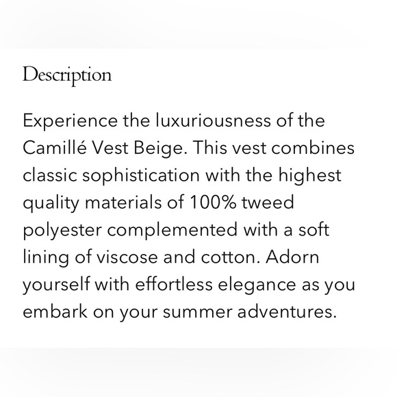 Racheli Camille vest in beige and Valentin pant in beige - Picture 9 of 11